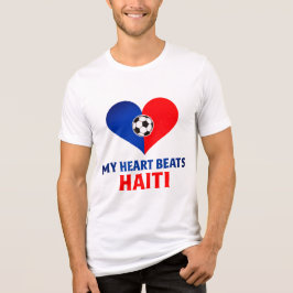 Camiseta Haitian Soccer Heartbeat  Haiti is my Heart