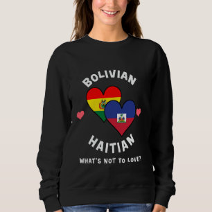 Camiseta Haitiano boliviano O Que Não Ama Flags De Coração