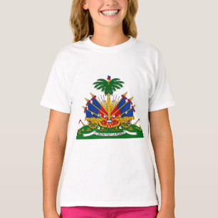 Camiseta Haitiano - casaco de armas