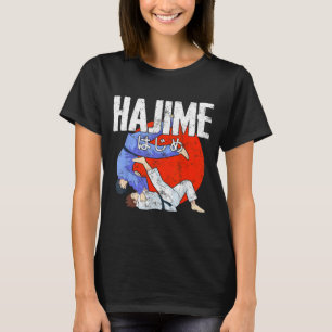 Camiseta Hajime Judo Divertido Esportes Artes Marciais Japo