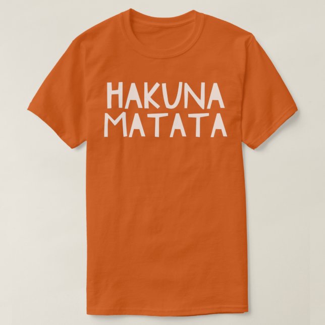 CAMISETA HAKUNA MATATA 1 (Frente do Design)