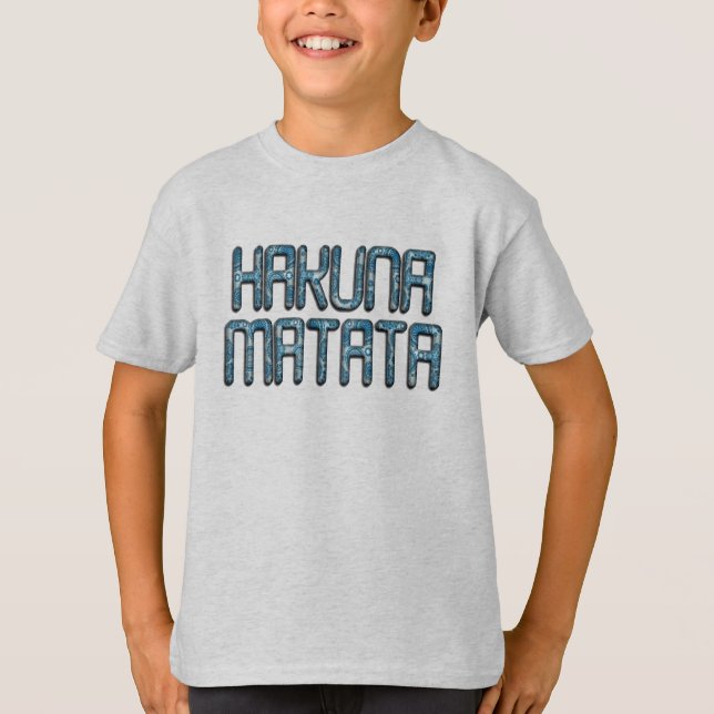 Camiseta Hakuna Matata 3D Art Impressão (Frente)