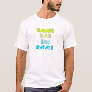 Camiseta Hakuna Matata Baby Kids Feliz Cores Impressão de A