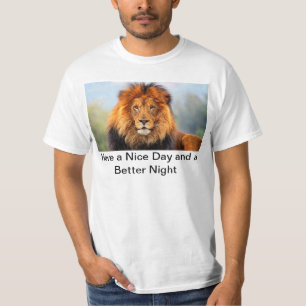 Camiseta Hakuna Matata Lion Cabeça de Leão Tem Uma Boa Cami