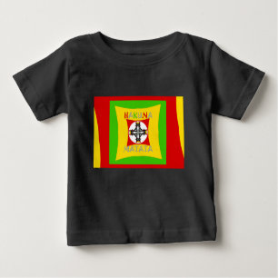 Camiseta Hakuna Matata Rasta Cor Vermelha Ouro Verde