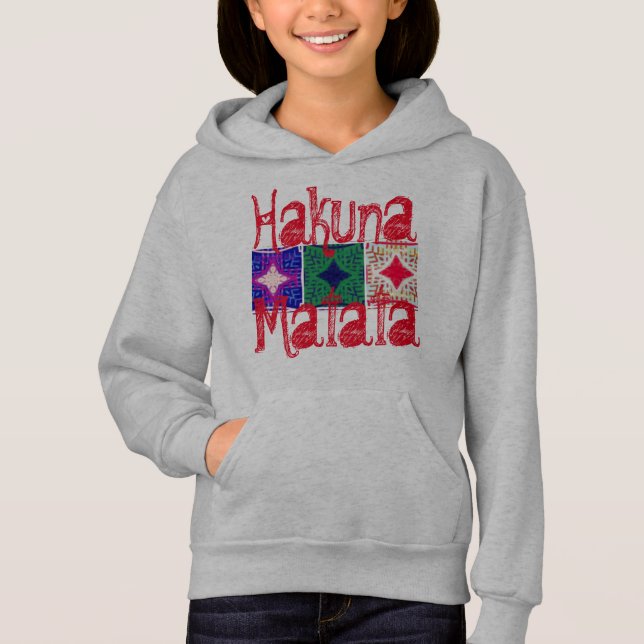Camiseta Hakuna matata Último Padrão de Arte Gráfico Legal (Frente)