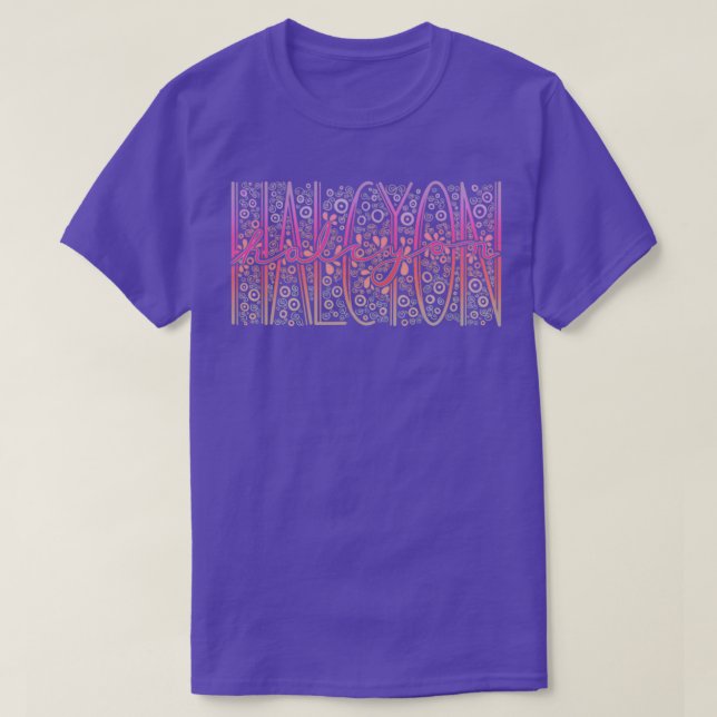 Camiseta Halcyon Lettering Design (Frente do Design)
