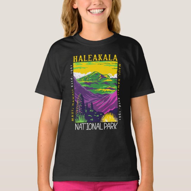 Camiseta Haleakala National Park Hawaii Afetou Vintage (Frente)