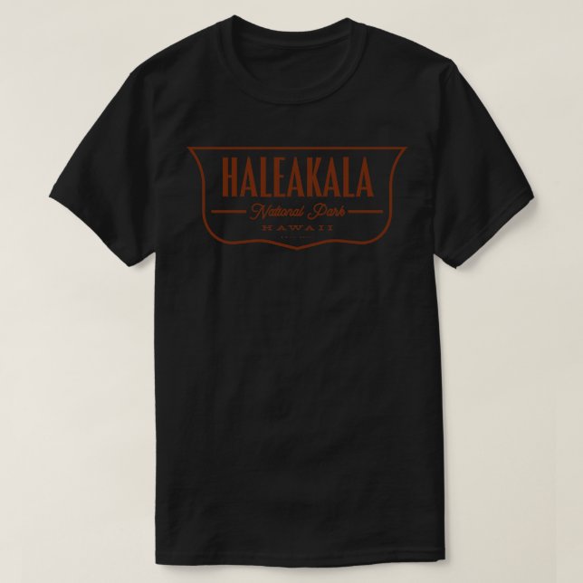 Camiseta Haleakala National Park Shield Brown (Frente do Design)