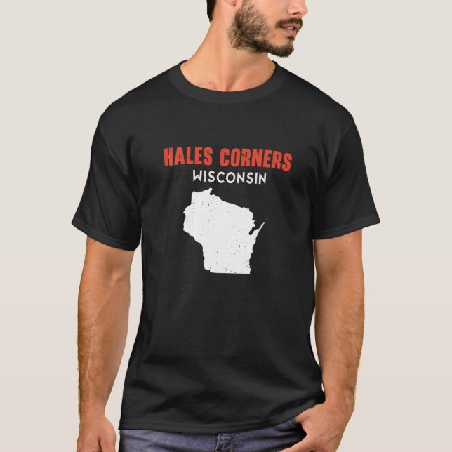 Camiseta Hales Corners EUA State America Viagem Montanan He (Frente)