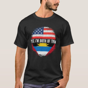 Camiseta Half American Anti-guan Barbudan EUA Flag