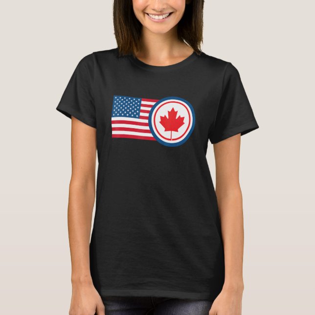 Camiseta Half American Canadian Roots Canadá (Frente)