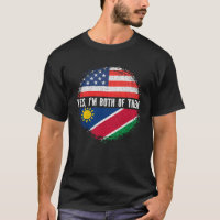 Half American Half Namibian EUA Flag Namibia