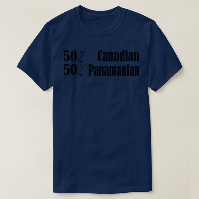 Camiseta Half Canadense Half Panamanian Mix (Frente do Design)