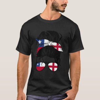 Camiseta Half Chilean Half English Mix Chile E England Ro