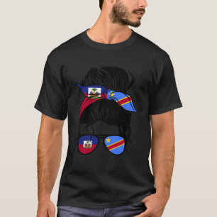 Camiseta Half Haitian Half Dr. Congolês Mix Haiti E Dr. Co