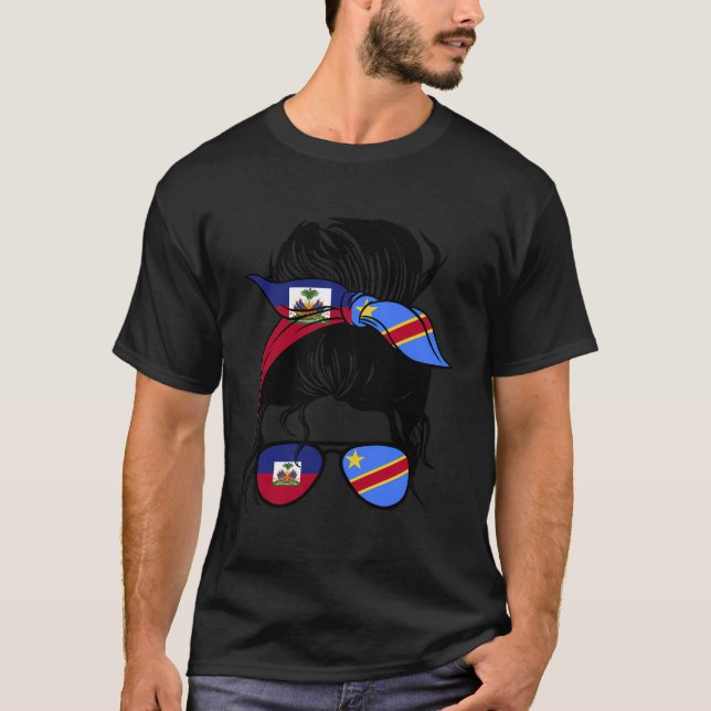 Camiseta Half Haitian Half Dr. Congolês Mix Haiti E Dr. Co (Frente)