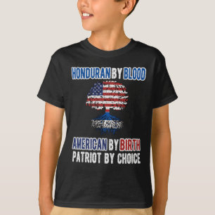 Camiseta Half Hondurdurduran Half American Flag Honduras EU