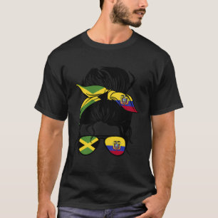Camiseta Half Jamaican Half Equadorian Mix Jamaica And Ecua