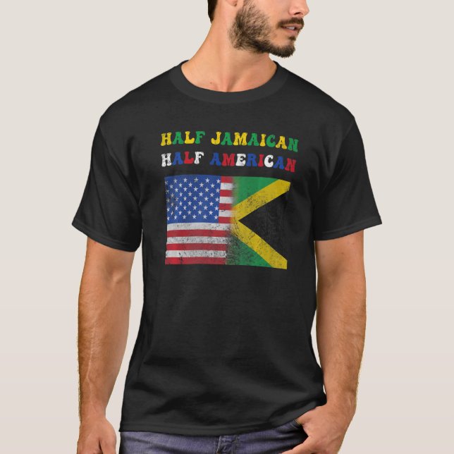 Camiseta Half Jamaicano-Americano Half-American (Frente)