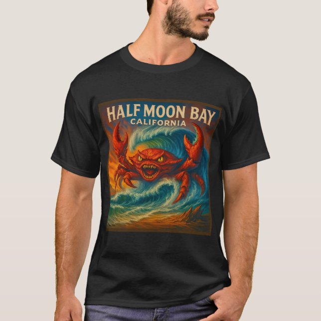 CAMISETA HALF MOON BAY, CALIFORNIA.   (Frente)
