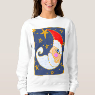 Camiseta Half Moon Santa Claus Abstrato Art