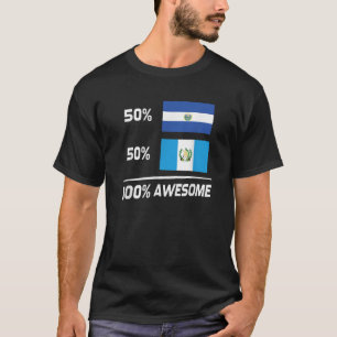 Camiseta Half Salvadorian Half Guatemala El Salvador Guate