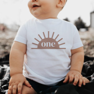 Camiseta Half Sun One Terracotta Baby Tshirt
