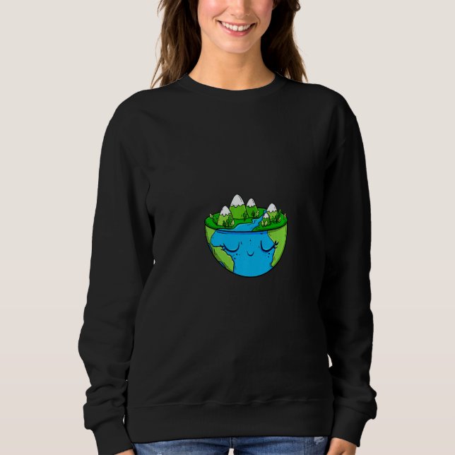 Camiseta Halftone Nature  Environment Earth Day Gnome Women (Frente)