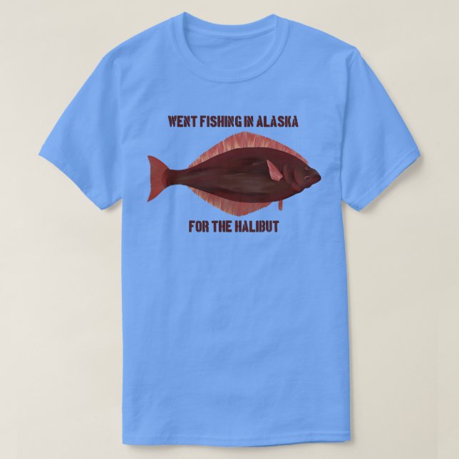 Camiseta Halibut Fisheries Pun TShirt (Frente do Design)