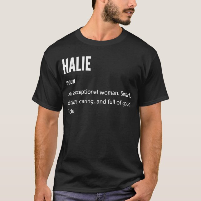Camiseta Halie é Noun Uma Mulher Excepcional (Frente)