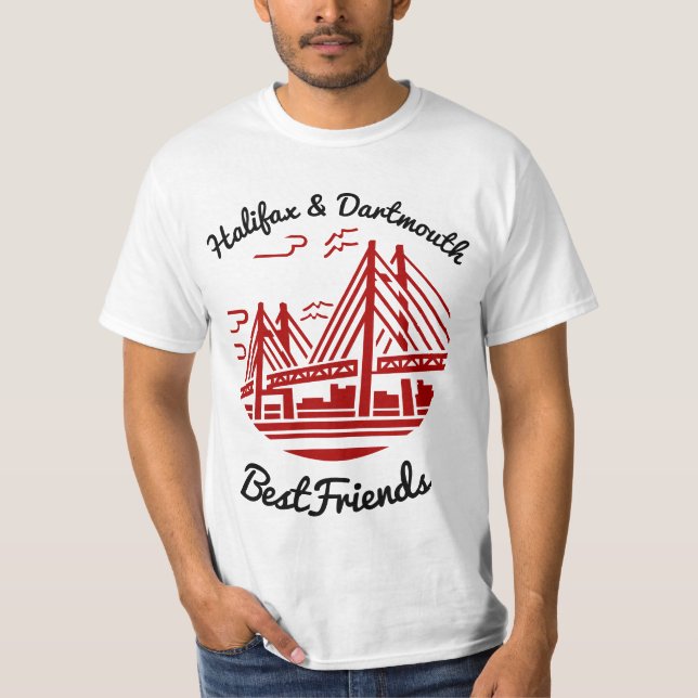Camiseta Halifax e Dartmouth Bestamigos Nova Escócia (Frente)