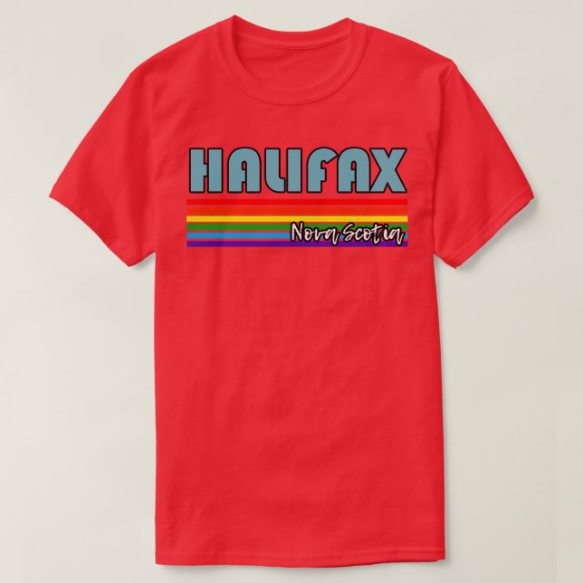 Camiseta Halifax Nova Scotia Pride Halifax LGBT Gift LGBTQ (Frente do Design)