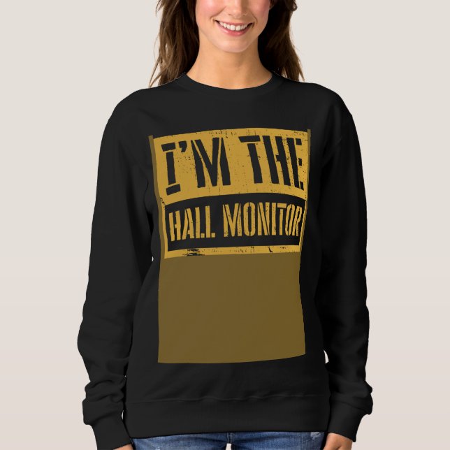Camiseta Hall Monitor Back To School Student (Frente)