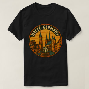 Camiseta Halle Alemanha Torres da Cidade