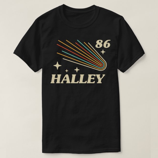 Camiseta Halley 86 para amantes do espaço (Frente do Design)