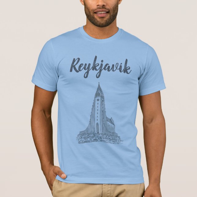 Camiseta Hallgrímskirkja, Reykjavík, Islândia (Frente)
