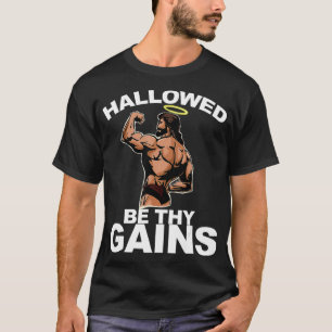 Camiseta HallowBe Thains ganha graça Jesus Bodybuildi
