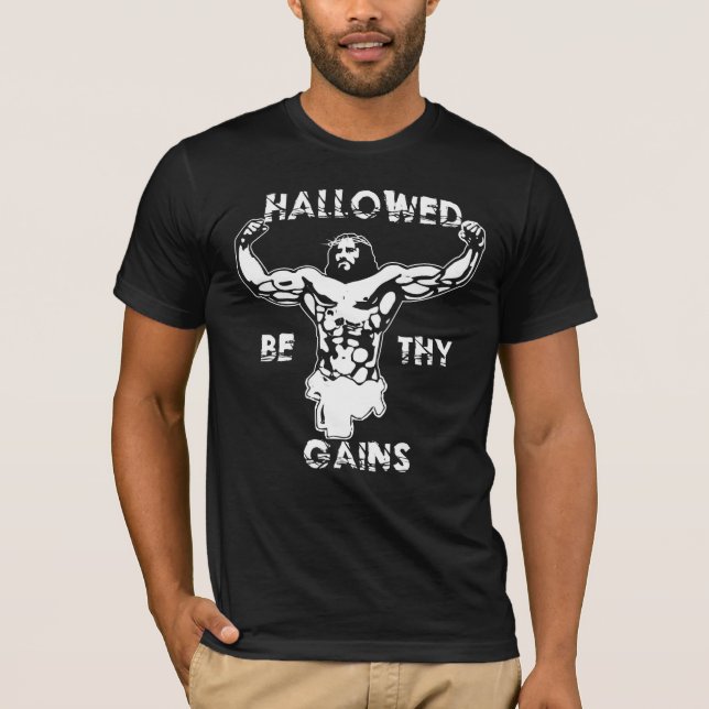 Camiseta Hallowed seja Thy ganhos (Frente)