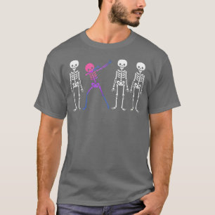 Camiseta Hallowee De Orgulho Bi Discreto De Esqueleto Bisse