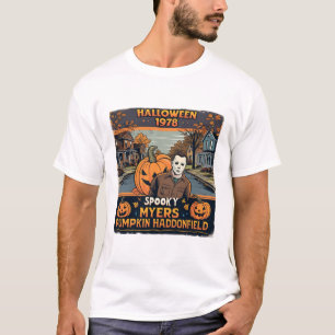 Camiseta Halloween 1978 Feriado Assustador Myers Abóbora Ha