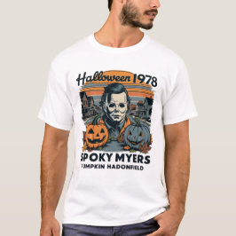 Camiseta Halloween 1978 Holiday Spooky Myers Pumpkin Haddon
