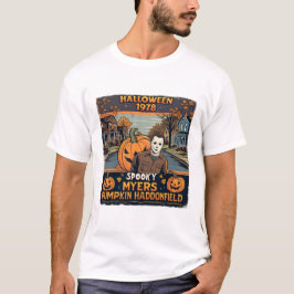 Camiseta Halloween 1978 Holiday Spooky Myers Pumpkin Haddon
