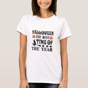 Camiseta Halloween A Melhor Hora Do Aniversário Do Ano