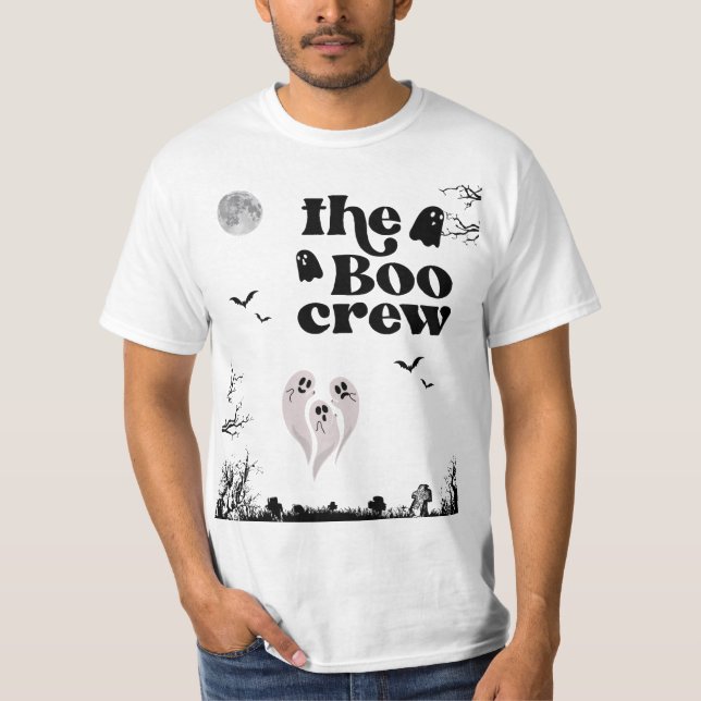 Camiseta Halloween A Trio da Trio da Triagem dos Fantasmas (Frente)