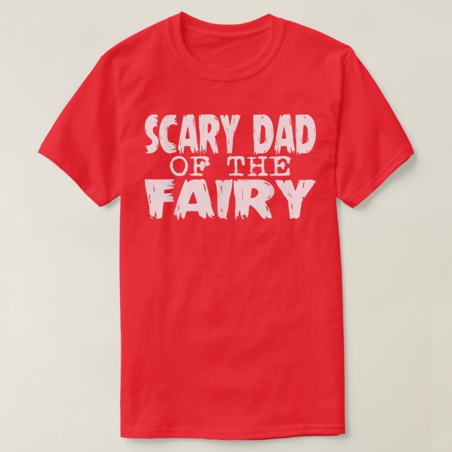 Camiseta Halloween Adult Costume Scary Dad Of The Fairy  (Frente do Design)
