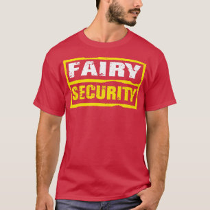 Camiseta Halloween Adulto Costume Fairy Security Pai Mãe