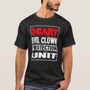 Camiseta Halloween Adulto Mau de Figurino Palhaço Proteção 