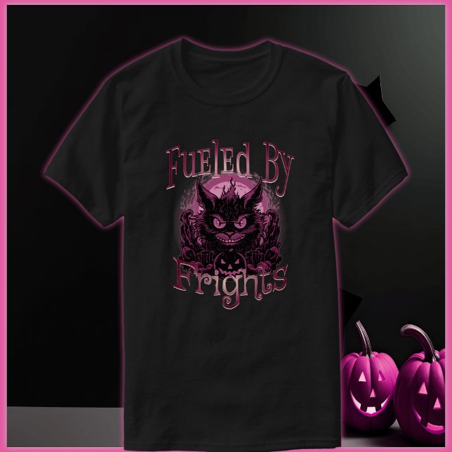 Camiseta Halloween Alimentado Por Terras (Criador carregado)