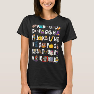 Camiseta Halloween Alphabet ABCs Learning Kindergarten Teac